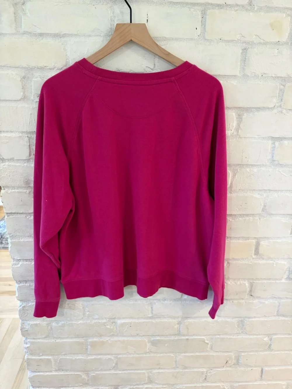 Champion Hot Pink Crewneck Sweatshirt with Floral Trim
(B1) - Picture 2 of 3